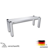 thumbnail of Edelstahl Aufsatzbord - 1 Boden - AISI 430 - koplett verscheißt  - Tragfähigkeit 50 kg/m²- alle Maße: 140 x 30 cm / verschweißt / 1