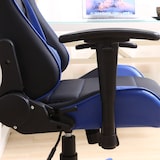thumbnail of Fauteuil de bureau Gaming Racer professionnel Bleu, inclinaison et hauteur réglable