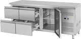 thumbnail of Royal Catering Kühltisch - 403 L - 1 Fach- 4 Schubladen - 179,5 x 71 cm - Klasse B - Edelstahl -