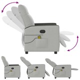 thumbnail of vidaXL Massagesessel Wolkengrau Stoff