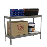 thumbnail of SimonRack Rayonnage industriel, 900x1200x600 mm, 600 kg au point de flexion, 2 étagères métalliques, rayonnage garage, Gris/Galvanisé- Simonforte
