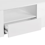 thumbnail of Merax Couchtisch hochglanz Sofatisch mit LED-Beleuchtung, Wohnzimmertisch, Weiß