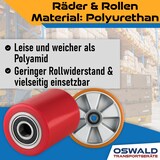 thumbnail of Hubwagen Räder & Rollen Satz Polyurethan Single 2 Räder 2 Rollen
