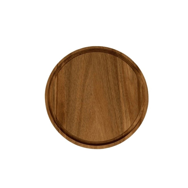 METRO Professional Tabla de servir, madera de acacia, Ø 42 cm, redonda, marrón