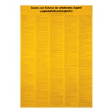 thumbnail of Aushang, Jugendarbeitsschutzgesetz (JArbSchG) - 600x800x0.6 mm Aluminium glatt