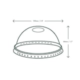 thumbnail of Vegware composteerbare bolvormige deksels voor koude drankbekers van 34 cl en 45,5 cl
