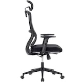 thumbnail of ZIK Silla de oficina giratoria ergonómica Reposacabezas y reposabrazos ajustables en altura, soporte lumbar - Negro
