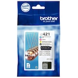 thumbnail of Brother LC421 Pack de 4 cartouches d'encre ORIGINALE - LC421VAL