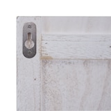 thumbnail of Appendiabiti da parete HWC-C89 con bacheca, pannello appendiabiti, look shabby vintage, 8 ganci 91x60cm ~ bianco, shabby