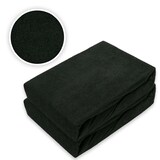 thumbnail of Doppelpack Frottee Spannbettlaken Premium Schwarz 90 - 100 x 200 cm