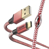 thumbnail of Hama Reflective USB Kabel 1,5 m USB 2.0 USB A USB C Rot