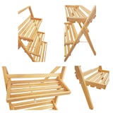 thumbnail of Kräuterregal Blumentreppe Massivholz Buche klappbarer Blumenständer 90.91-01