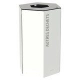 thumbnail of ROSSIGNOL Borne de tri avec seau 40L + serrure HEXATRI autres déchets blanc