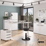 thumbnail of bümö Space Rollcontainer mit Schubladen, Container aus Holz in graphit - Rollwagen für's Büro als Schreibtisch Unterschrank, Bürocontainer od.