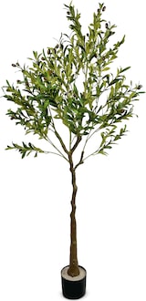 thumbnail of IvoQ Künstlicher Olivenbaum 120 cm – Realistisches Design – Pflegefrei – Stimmungsvolle Dekoration