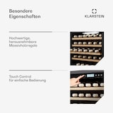 thumbnail of Klarstein Vinovilla Trio Weinkühlschrank | 144 Flaschen | 3 Zonen | 38 dB | 12 Regale | Kompressor | 413 Liter Schwarz