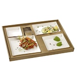 thumbnail of SOLIA Kit plateau-repas Ecokraft vaisselle Quartz blanche + couvercle  - KC10491 - par 30 pièces