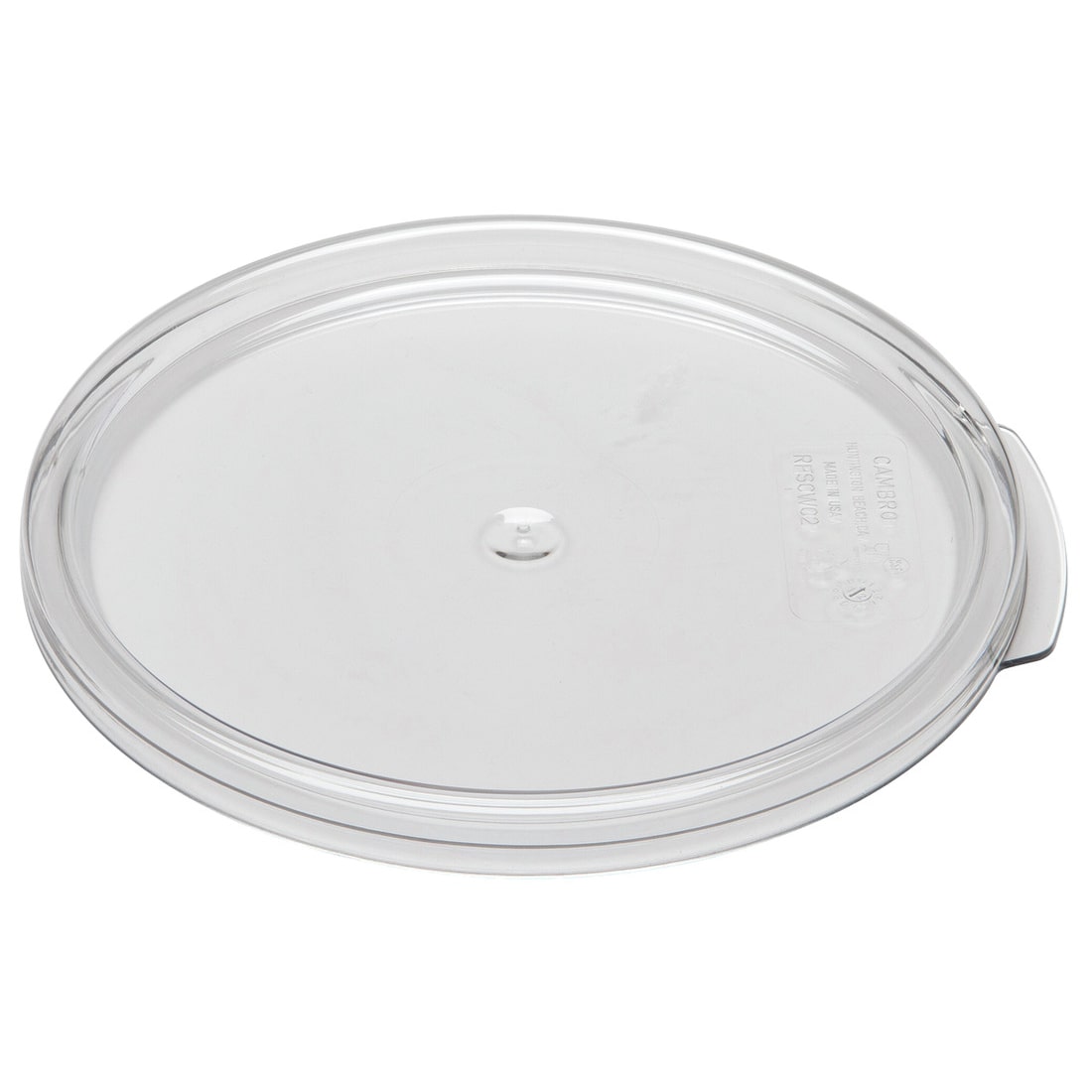 CAMBRO - RFSCWC2-135/3 - Pack de 3 unidades- Tapa para recipiente redondo (no incluido) de 1,9 l. y 3,8 l. - 20,8 x 20,8 cm - Transparente