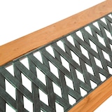 thumbnail of tectake Banco para jardín de madera y hierro fundido TAMARA 128x51x73cm  marrón - 401423