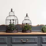 thumbnail of Moritz Vogelkäfig Deko Vintage braun Set Dekokäfig Antik Shabby Style Käfig Nostalgie Landhausstil Pflanze