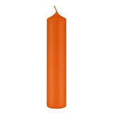 thumbnail of Altarkerzen, Kaminkerzen Karotte Dunkel-Orange 250 x Ø 50 mm, 4 Stück, Kerzen mit Dornbohrung in RAL Kerzengüte Qualität