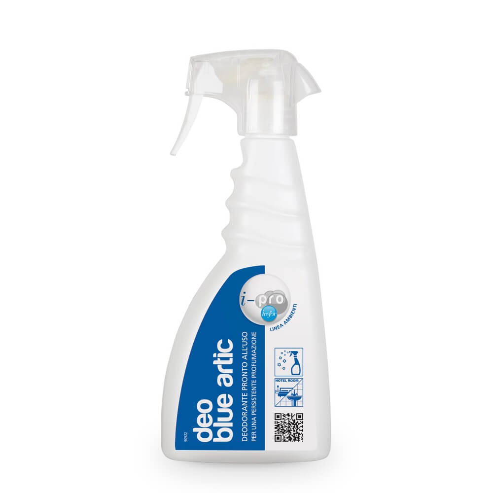 Deodorante Deo Blue Artic pronto all'uso ad elevata profumazione