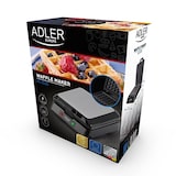 thumbnail of Adler AD3036 Máquina de Waffles Eléctrica 4 Waffles Belgas, Placas Anti-aderentes, 1500W, Prata