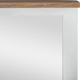thumbnail of WOMO-DESIGN Wandspiegel Xi’an 80x76 cm, rechteckig, Natur/Weiß, handgefertigter Massivholz-Spiegel aus Mangoholz, Landhausstil, Flur- & Badspiegel