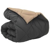 thumbnail of vidaXL Winterbettdecke Anthrazit und Taupe 200 x 140 cm Mikrofaser