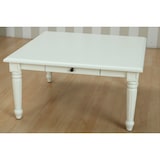 thumbnail of Amaretta Couchtisch antik weiß, antik patiniert 100x100 cm mit 1 Schublade.