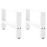 thumbnail of vidaXL Couchtischbeine Weiß 2 Stk. 50x(30-31) cm Stahl