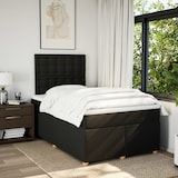 thumbnail of vidaXL Boxspringbett mit Matratze Schwarz 120x190 cm Stoff
