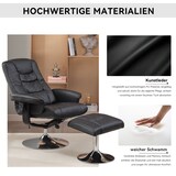 thumbnail of Massagesessel 79x79x106 mit 5-Punkt-Massage, Heizfunktion, PU-Leder, Verstellbare Rückenlehne, 360° Drehbar, Fußhocker Inklusive, Schwarz