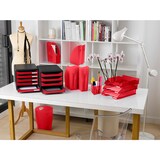 thumbnail of Lot de 6 Corbeille COMBO MIDI Linicolor rouge carmin transparent brillant