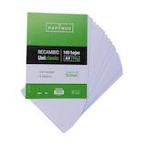 thumbnail of Recargas A4 100 folhas 90 gsm grelha 3x3mm com margem e furos