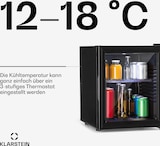 thumbnail of Brooklyn 30 Mini-Kühlschrank Glastür LED Ablage Schwarz