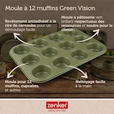 thumbnail of Moule à muffins 12 empreintes 38 x 26 cm Zenker Green Vision
