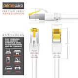 thumbnail of Primewire LAN-Kabel CAT.7, RJ-45 (Ethernet), Gigabit Ethernet S/FTP Netzwerkkabel, 10000 Mbit/s, Patchkabel - 3m
