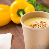 thumbnail of BIOZOYG 500 Stück Pappbecher 400ml für Eintöpfe und Eis aus ungebleichtem Kraftkarton, braun, Suppenbecher, Einwegbecher, biologisch abbaubar