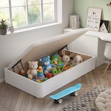 thumbnail of Canapé abatible 31cm - 135x190- Capacidad Útil 25cm - Royal Sleep - Color Blanco - Apertura Lateral