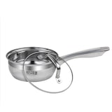 thumbnail of Resto Libra 92001 steelpan Ø16 cm – 1,4L RVS 18/10 – Inductie geschikt – Met glazen deksel & maatverdeling