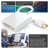 thumbnail of CSL Full HD MiniDP zu DVI Adapter Kabel - Mini DisplayPort zu DVI Buchse