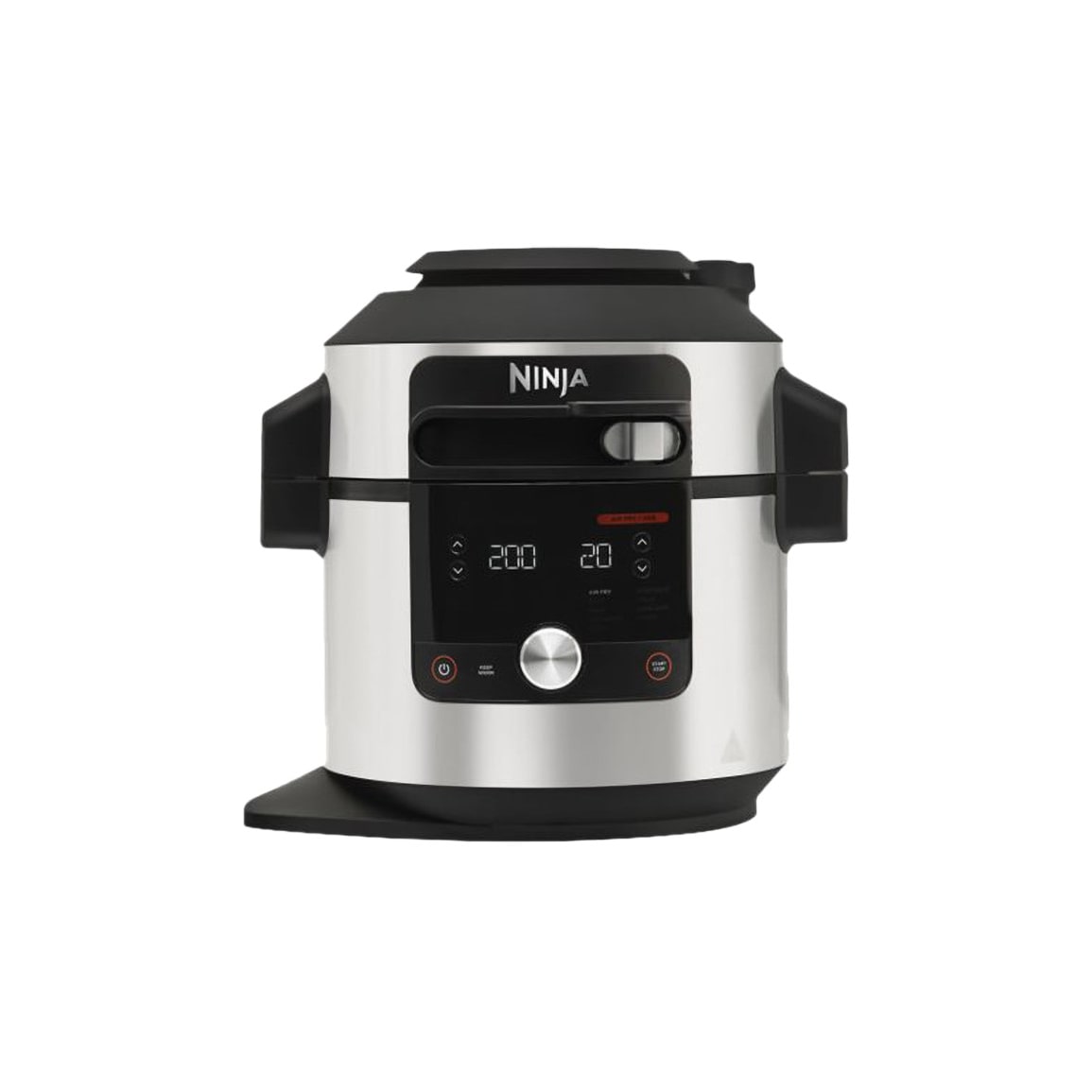 Ninja OL650EU Foodi MAX 12-in-1 SmartLid Multikocher edelstahl, 12 Funktionen