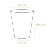 thumbnail of Pappbecher (beschichtet) 200 ml / 8 oz, Ø 80 mm, braun, 50 Stück