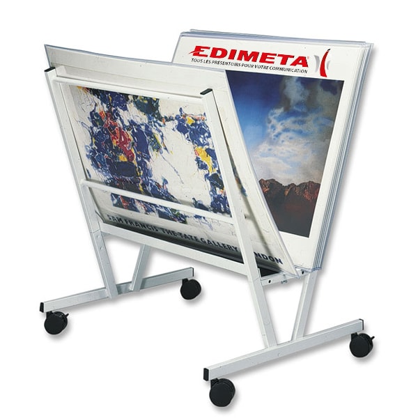 Edimeta Présentoir pour posters H 96 x L 93 x P 74 cm