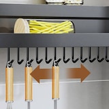 thumbnail of WellHome - Stalen stellingkast in zwart, 50x19,5x10 cm