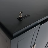 thumbnail of 2er-Fahrradgarage HWC-K64, Gerätehaus Fahrradbox mit Deckel, abschließbar Metall 121x202x100cm, anthrazit