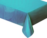 thumbnail of Tischdecke hellblau metallic