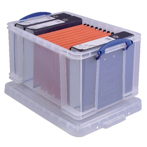 Really Useful Box Kunststoff Archivbox 48 L Transparent 40 x 31,5 x 60 cm