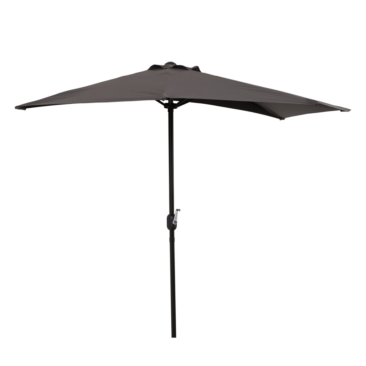 Outsunny Ombrellone Semicircolare, Apertura a Manovella,269x138x236cm